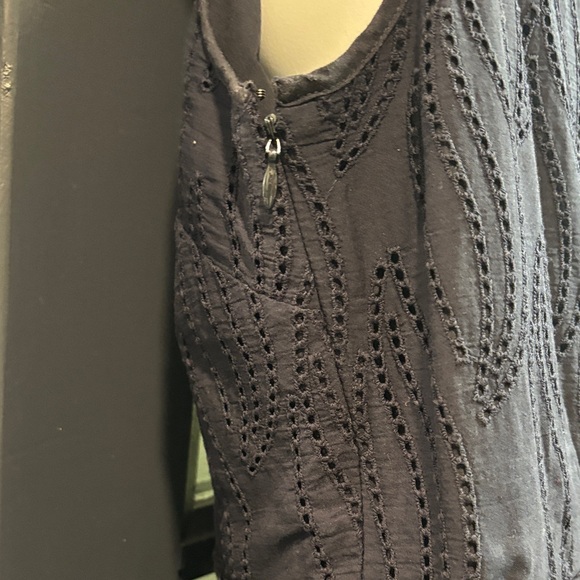 Ann Taylor Navy Sleeveless Midi Dress - Picture 6 of 7